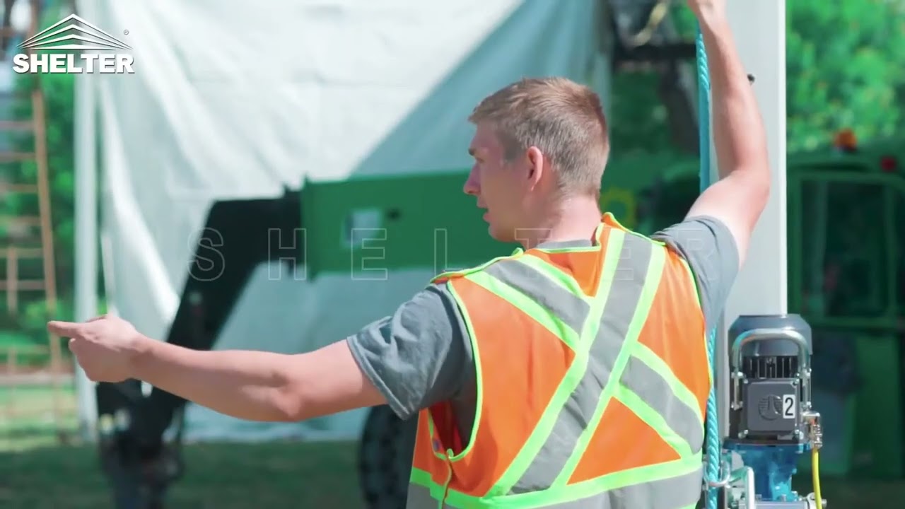 Shelter Structures America - 30m Arcum Clearspan Tent Installation