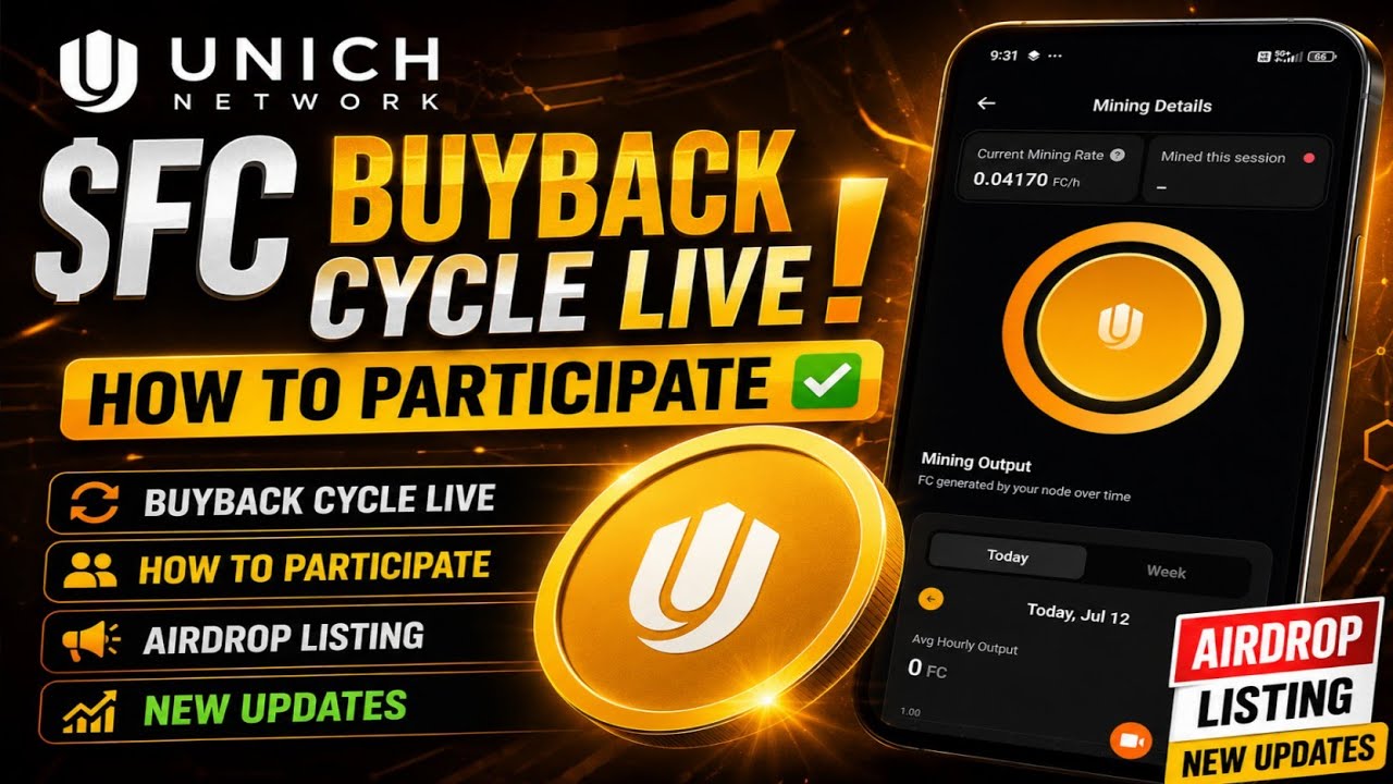 🌲Unich Network $FC Buyback Cycle Live How To Participate | Unich Airdrop Listing New Updates 