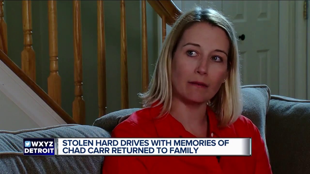 Stolen hard drives with memories of Chad Carr returned to family
