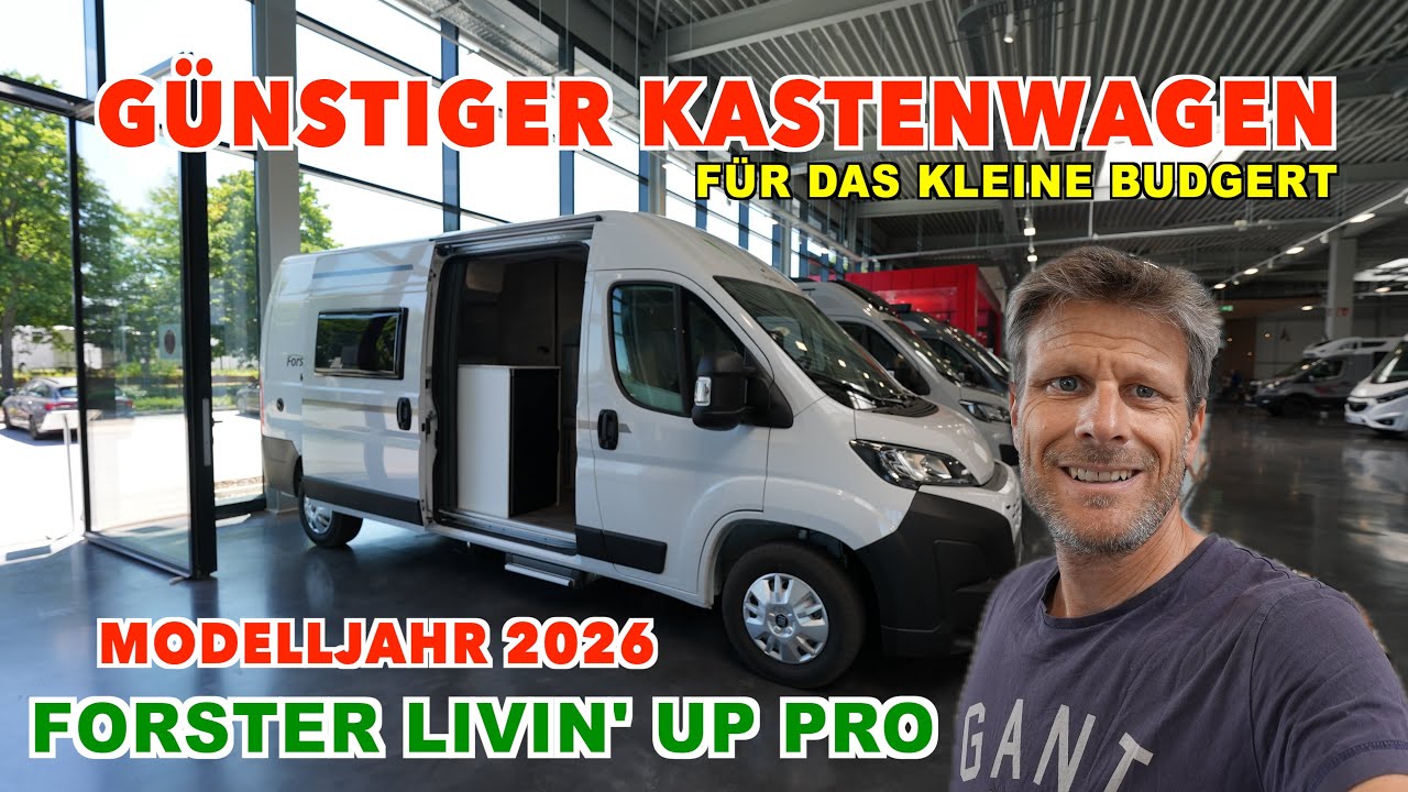 GÜNSTIGER KASTENWAGEN FÜRS KLEINE BUDGET | NEU | 6m, Querbett, Modelljahr 2026, Citroen, FORSTER