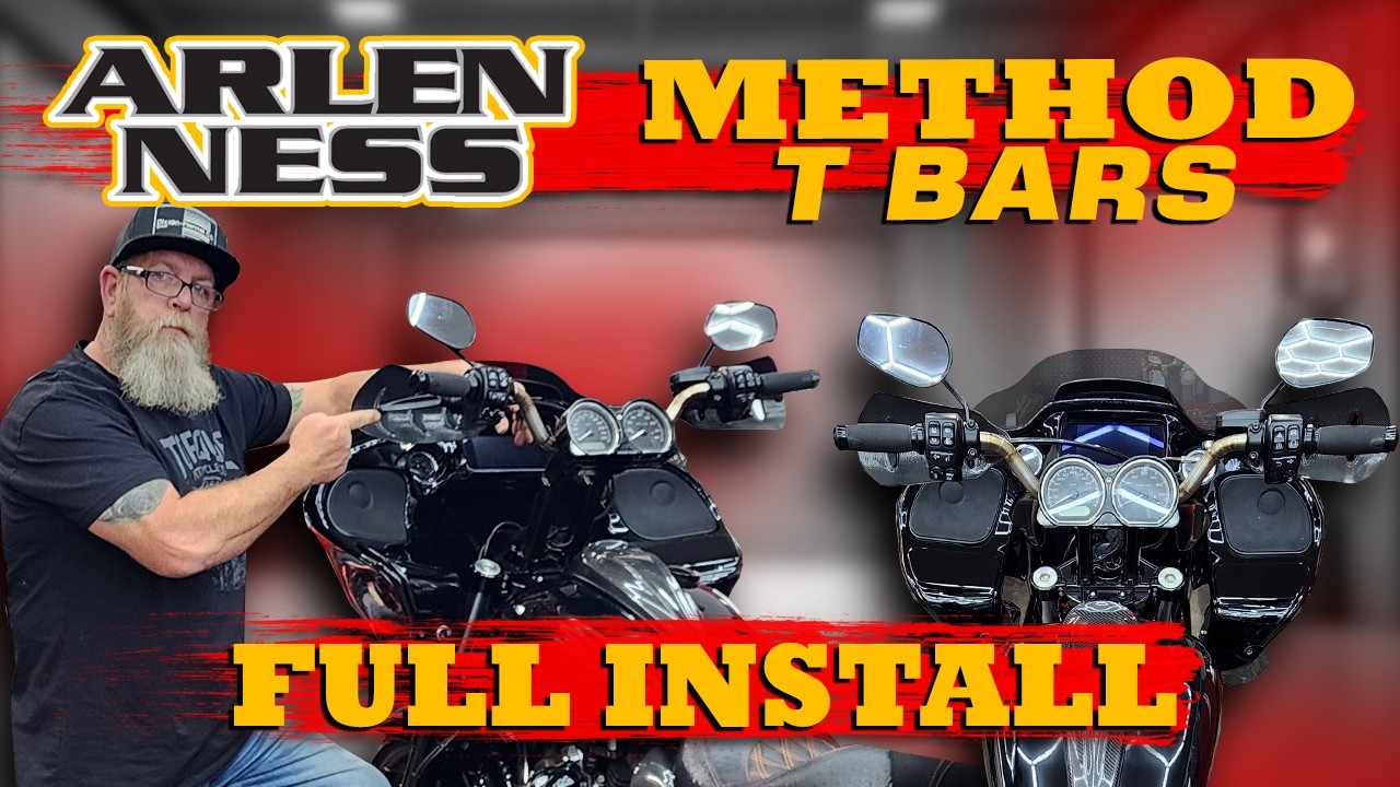 ⚡ Установите 10-дюймовые Т-образные перекладины Arlen Ness METHOD! ЛЕГКО!! ⚡