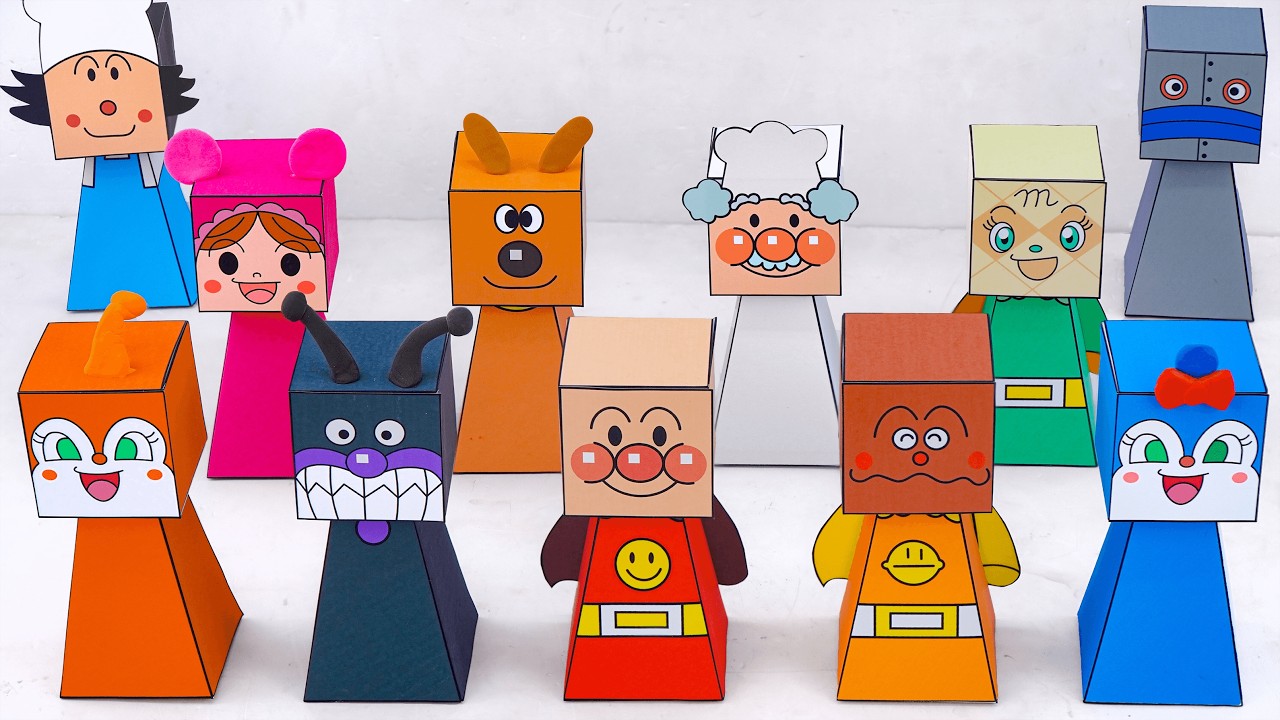 90 Minutes Satisfying with Unboxing Anpanman Paper Model Toy Set ASMR | アンパンマンのおもちゃまとめ大全