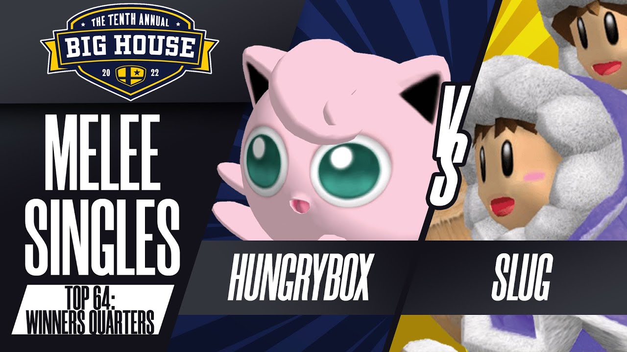 Hungrybox vs SluG - Melee Singles Top 64: Winners Quarters - The Big House 10 | Puff vs Ice Climbers