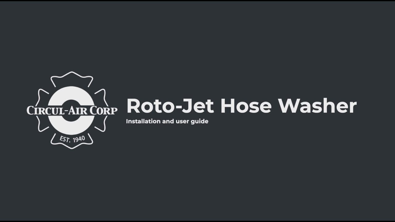 RotoJet Hose Washer: Installation, Use & Maintenance Guide