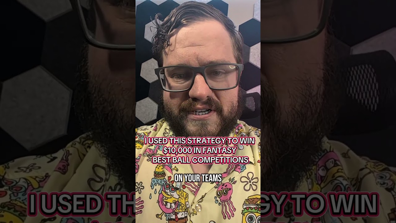The Strategy that Won Me $10,000 Playing Best Ball Fantasy!