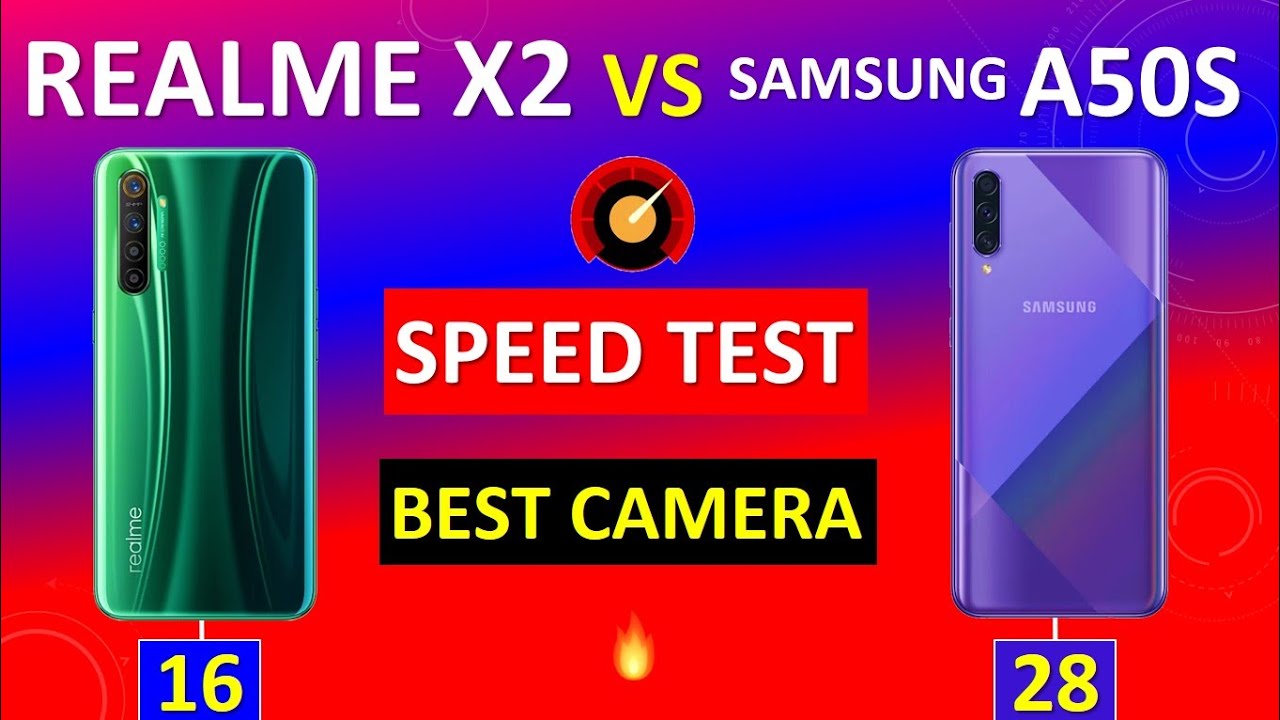 Realme X2 vs Samsung A50s Speed Test And Camera Comparison | Real Life Speed Test