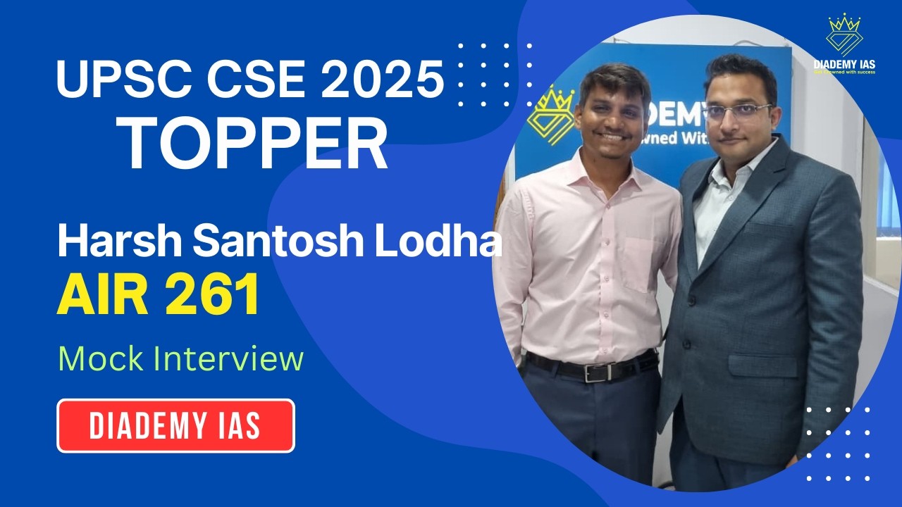 Rank 261 UPSC CSE 2025 | Harsh Santosh Lodha UPSC Commerce & Accountancy Optional Top Scorer