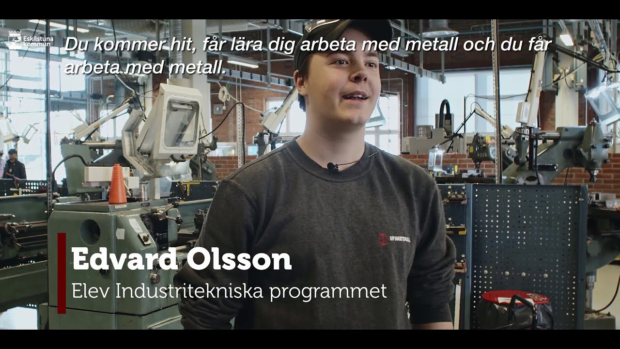 Industritekniska programmet på Rinmangymnasiet i Eskilstuna