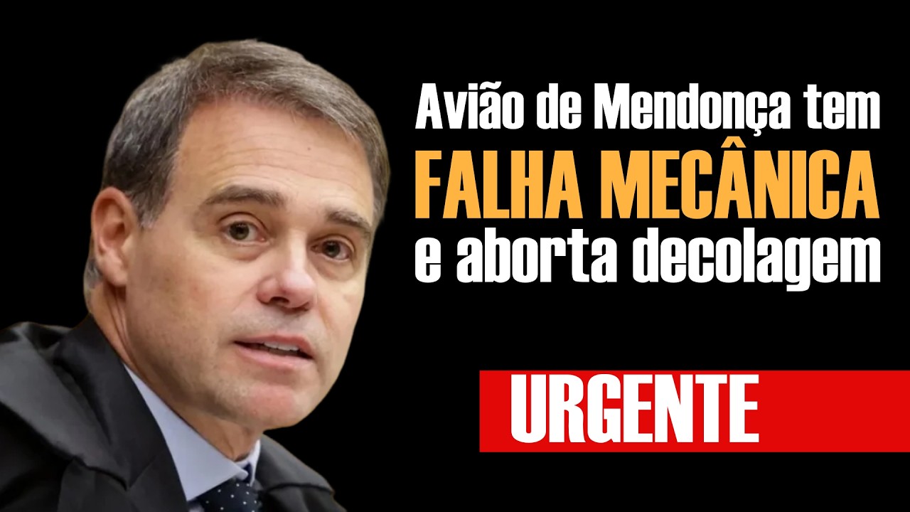 🔴 URGENTE - Avião de Mendonça tem FALHA MECÂNICA e aborta decolagem