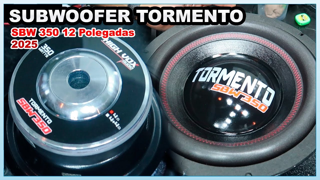 Subwoofer Tormento SBW 350 RMS 12 Pol - Review e Teste de Parâmetros 2025