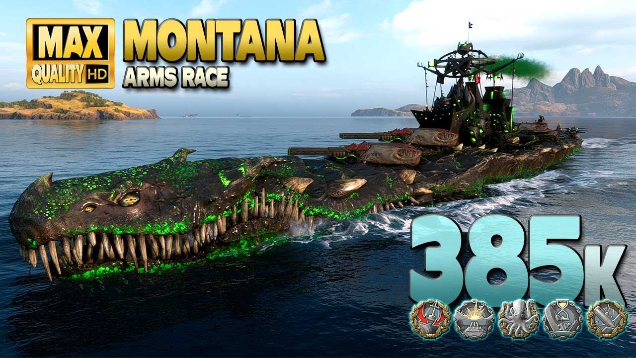 линкор Montana: огромный урон и Kraken в гонке вооружений - World of Warships