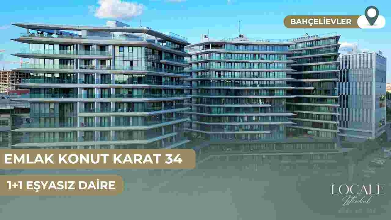 EMLAK KONUT KARAT 34 PROJESİ YÜKSEK KAT BALKONLU 1+1 DAİRE