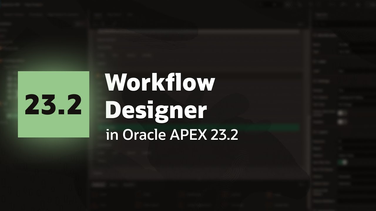 Workflow Designer in Oracle APEX 23.2