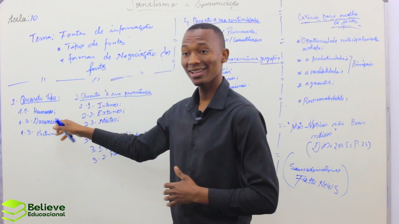 AULA 10: FONTES DE INFORMAÇÃO | CURSO BÁSICO DE JORNALISMO E COMUNICAÇÃO | ONLINE