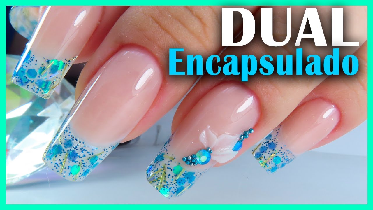 Como hacer French ENCAPSULADO con Moldes DUAL 💅  Uñas Acrílicas