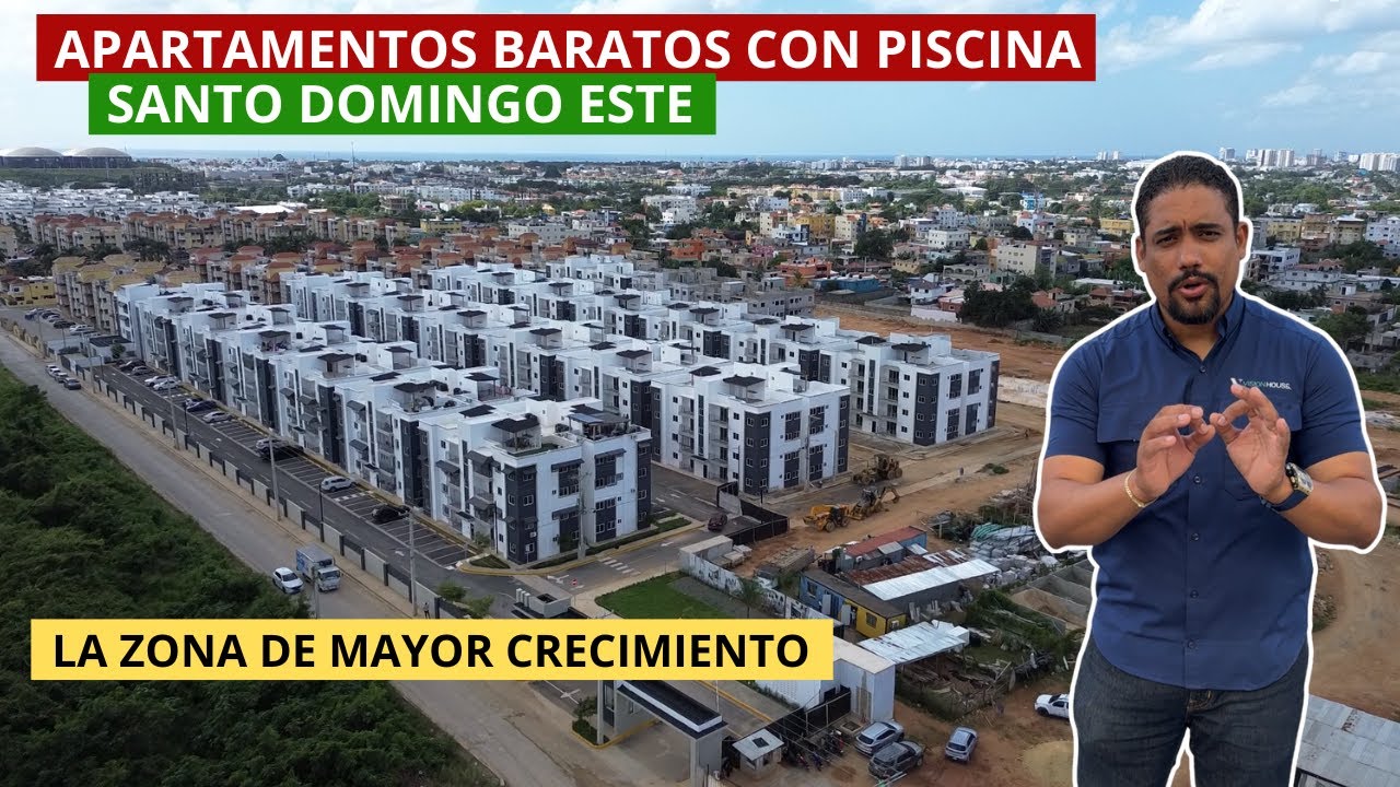 APARTAMENTOS BARATOS CON PISCINA EN LA AUTOPISTA DE SAN ISIDRO | SANTO DOMINGO ESTE