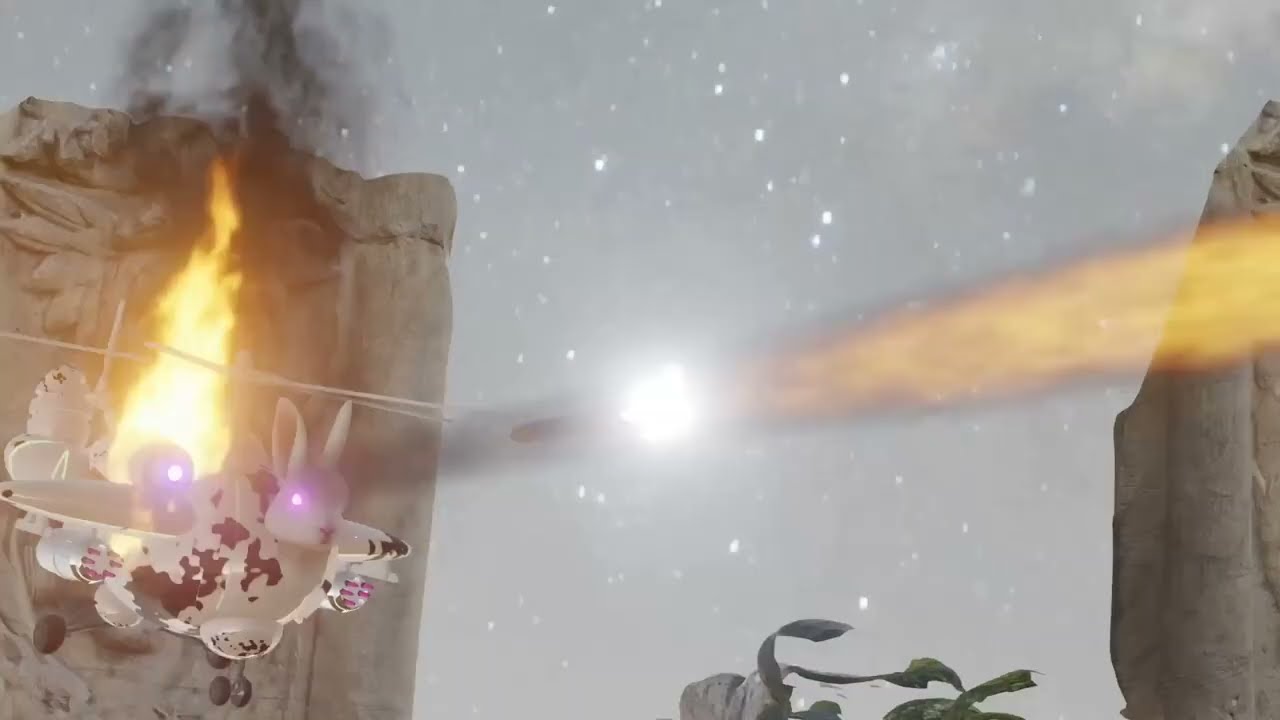 Epic Bunny Helicopter Adventure: A Wild Ride with Explosions!