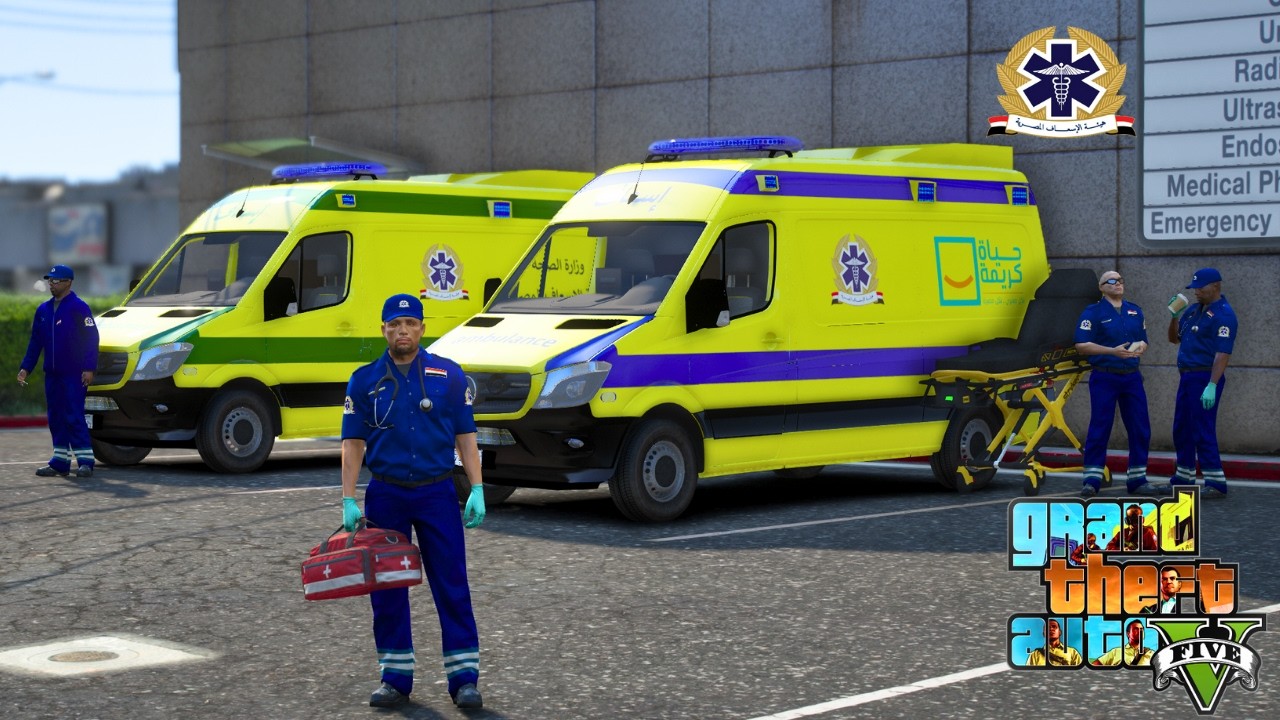 انقلاب سيارة إسعاف علي الطريق السريع😱🔥💥 : مود الاسعاف🚑🇪🇬