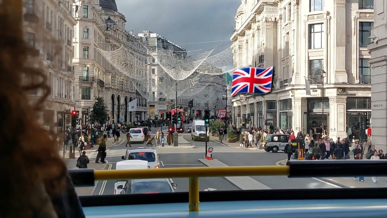 Bus ride - in the City of London. 