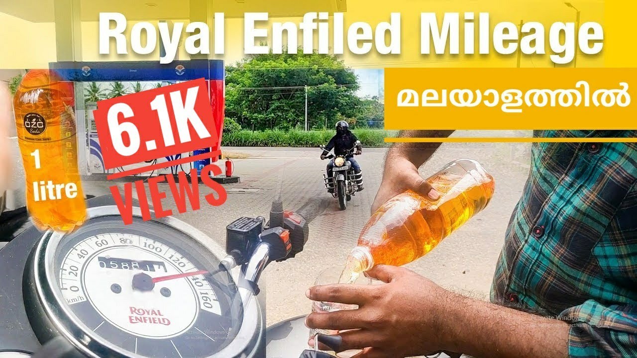 Royal Enfield classic 350 | one litre Real mileage Test | Malayalam