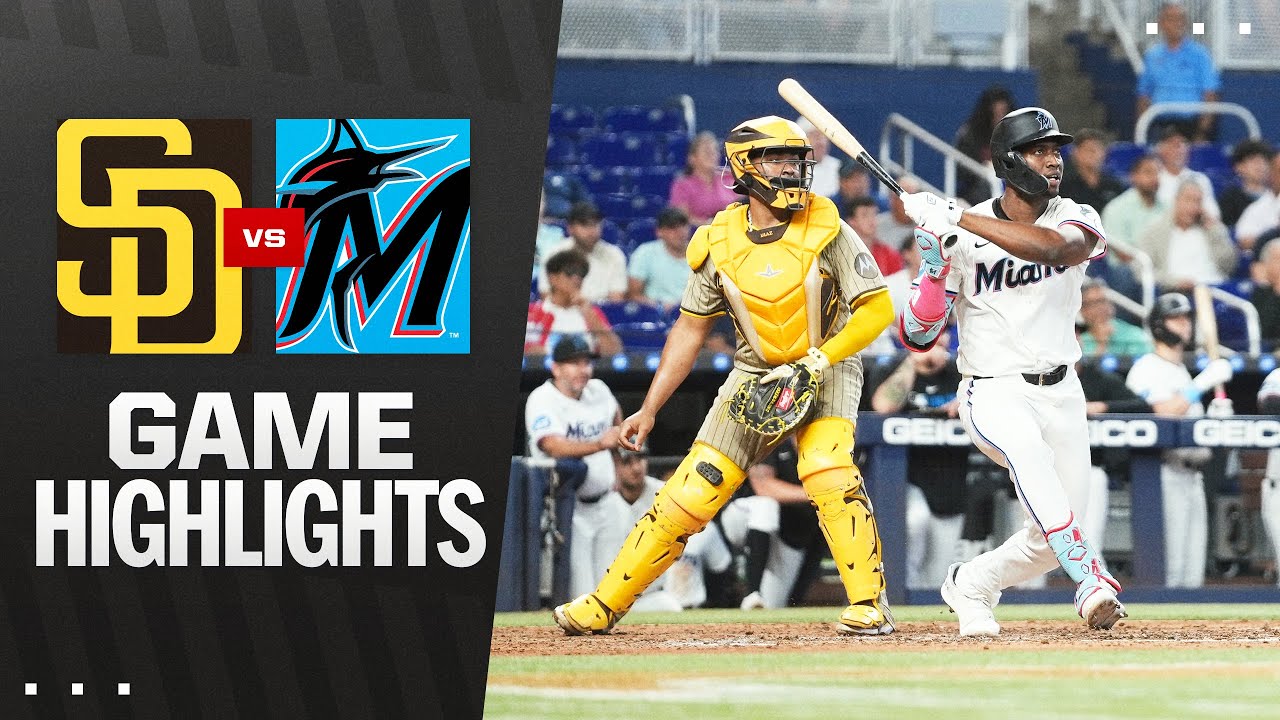Najważniejsze momenty meczu Padres kontra Marlins (23.07.2025) | Najważniejsze momenty MLB