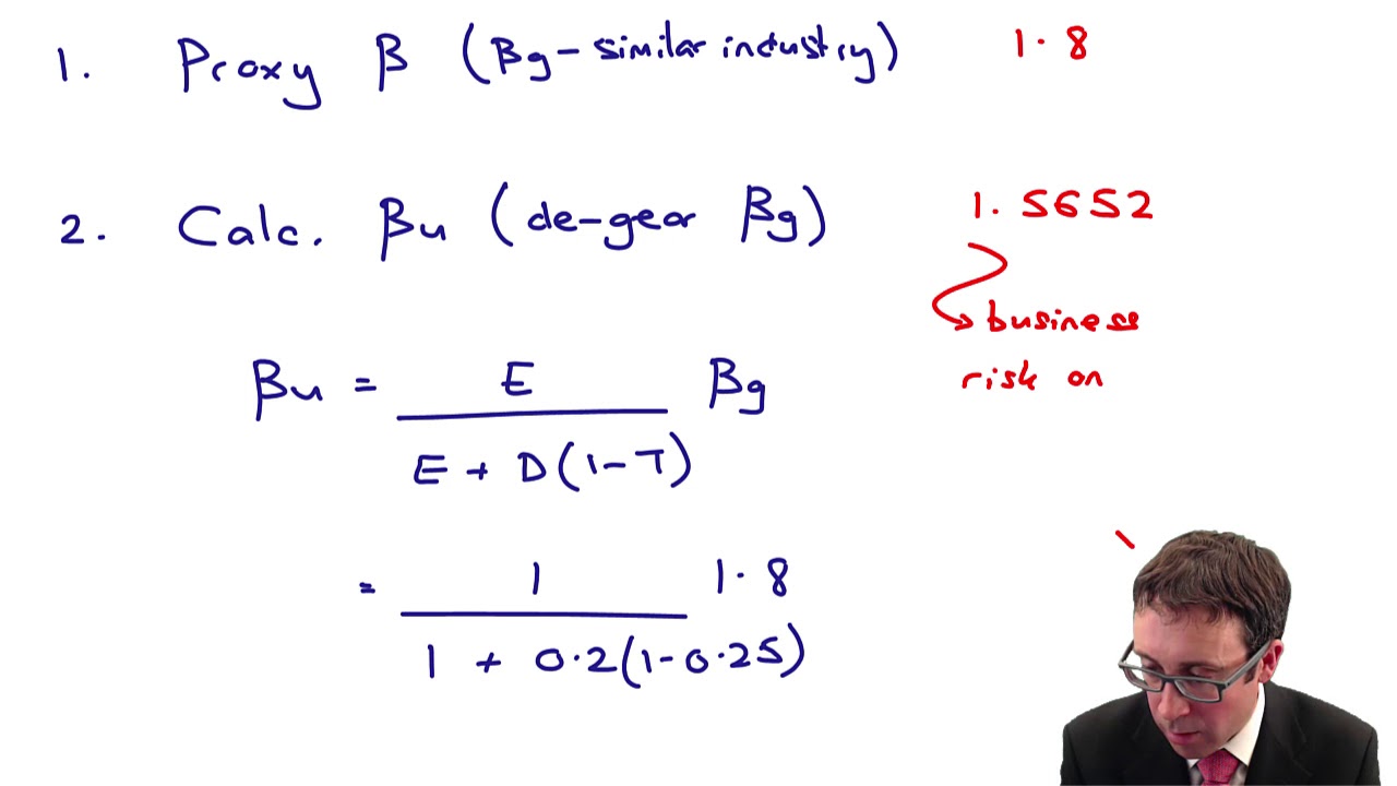 Geared and ungeared betas (2) - CIMA F3 lecture