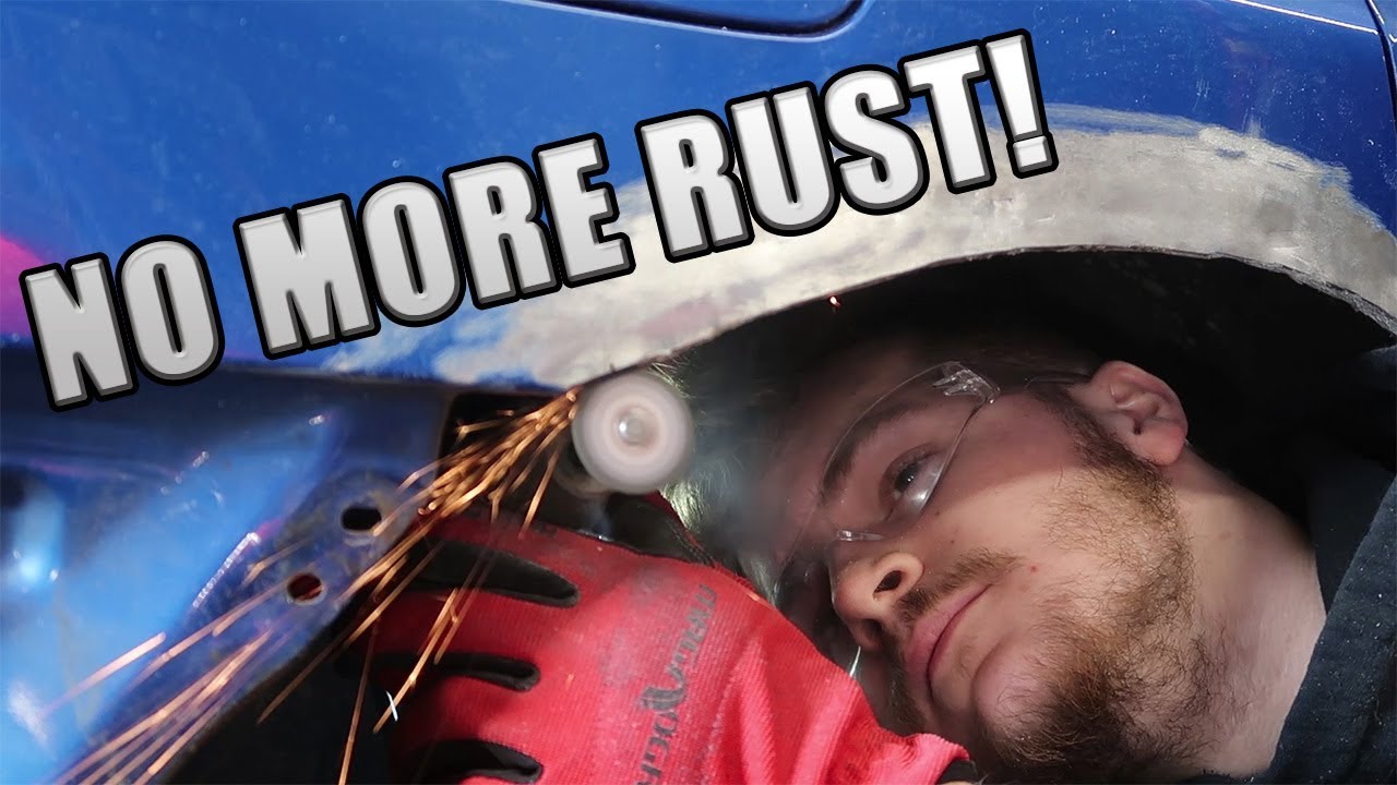 READY FOR PAINT! Subaru WRX quarter panel rust repair