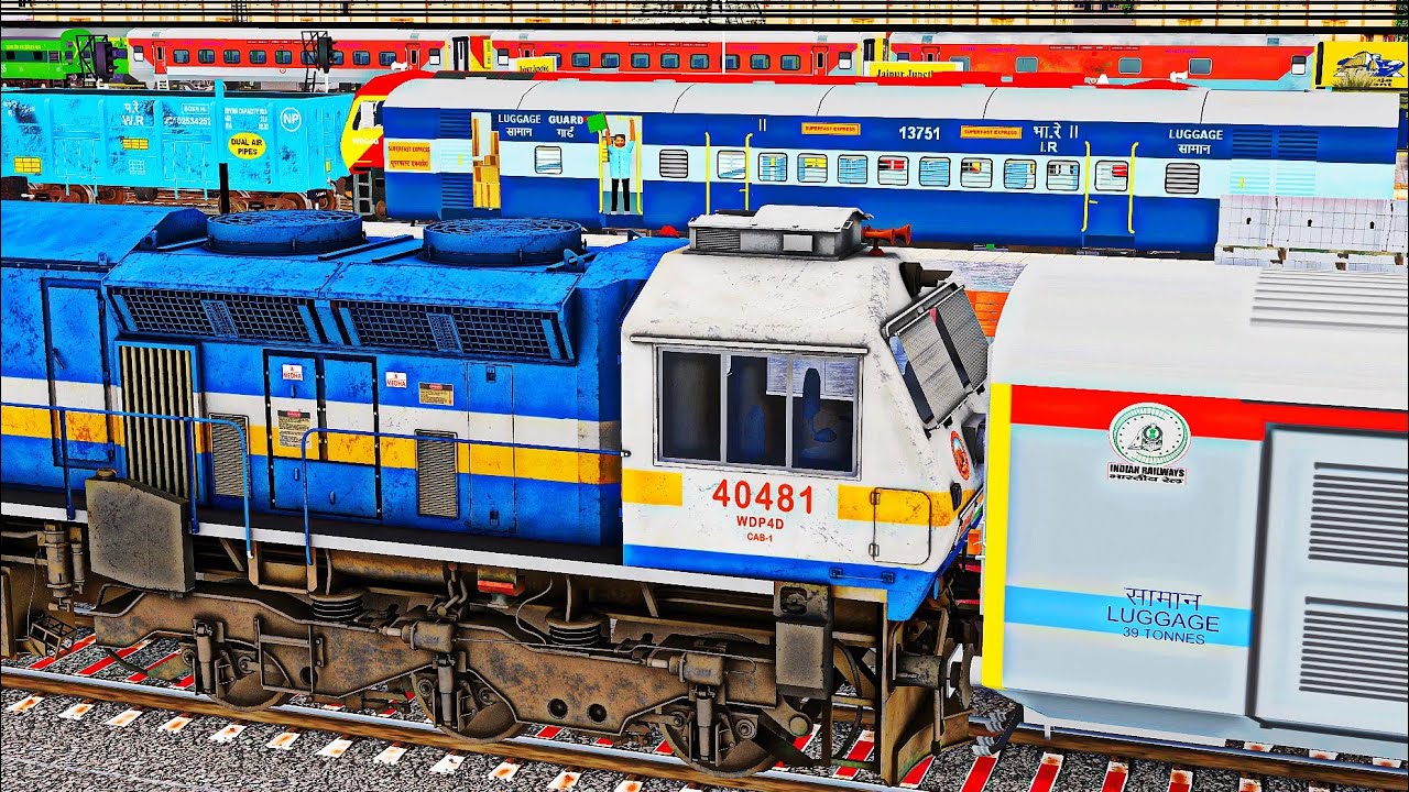 Jaipur - Delhi AC Double Decker Express Indian Railways MSTS Open Rails