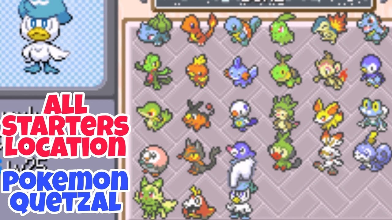 Pokemon Quetzal All Starters Location | Gen 1-9 All Starters Location In Pokemon Quetzal