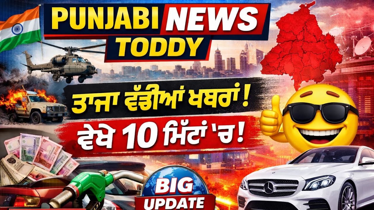 Punjab News Today | Ajj Dian 10 Vaddian Khabran | Live Update