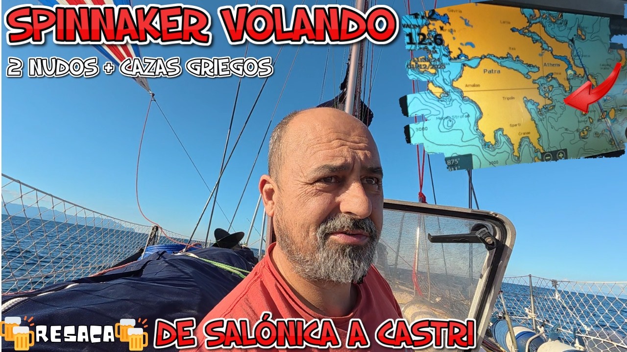 De Salónica al sur de Evia: Spinnaker, 4 nudos y cazas griegos (Espóradas → Saronicas)