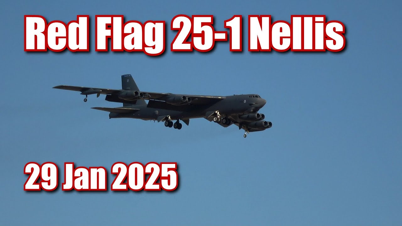 Red Flag 25-1 Nellis AFB 29 January 2025 B-52H Airailimages