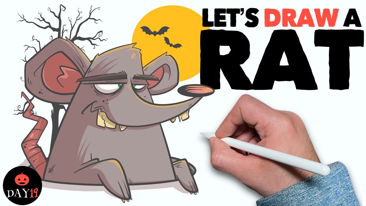 How To Draw a Rat: 31 Days of Halloween- DAY 19!