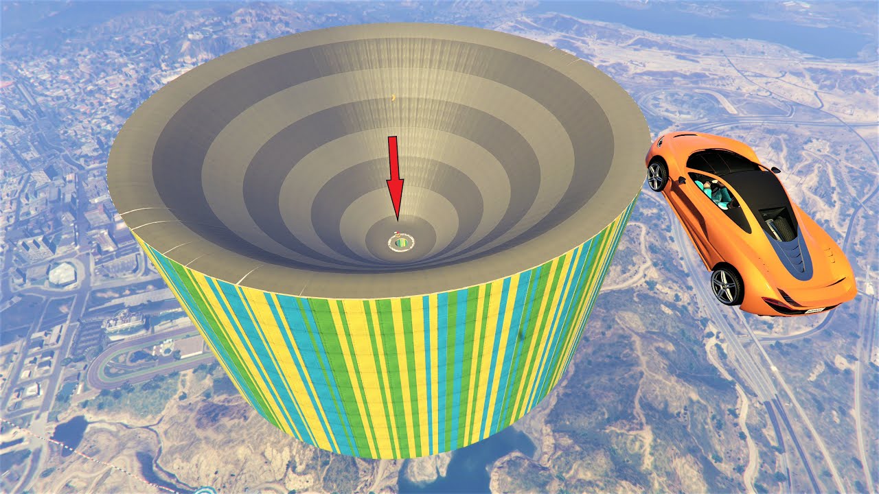 Giant Vortex Hole Race Part2 - GTA 5 Online