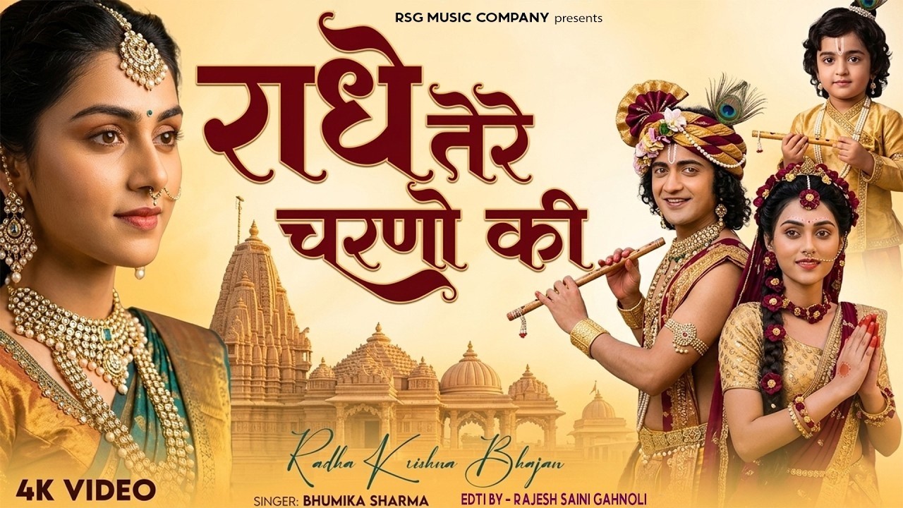 राधे कृष्णा भजन | Radhe Tere Charno Ki | राधे तेरे चरणों की धूल जो मिल जाए | Bhumika Sharma #bhajan