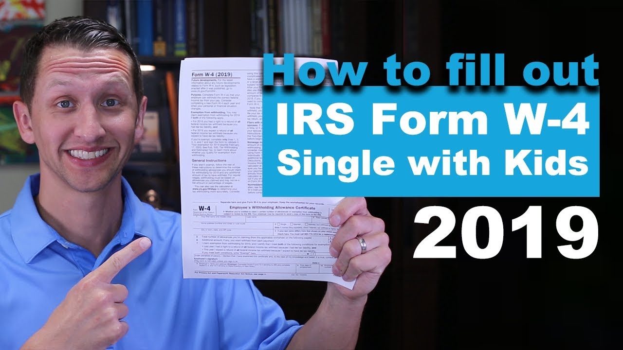 IRS Form W-4 Single with Kids 2019