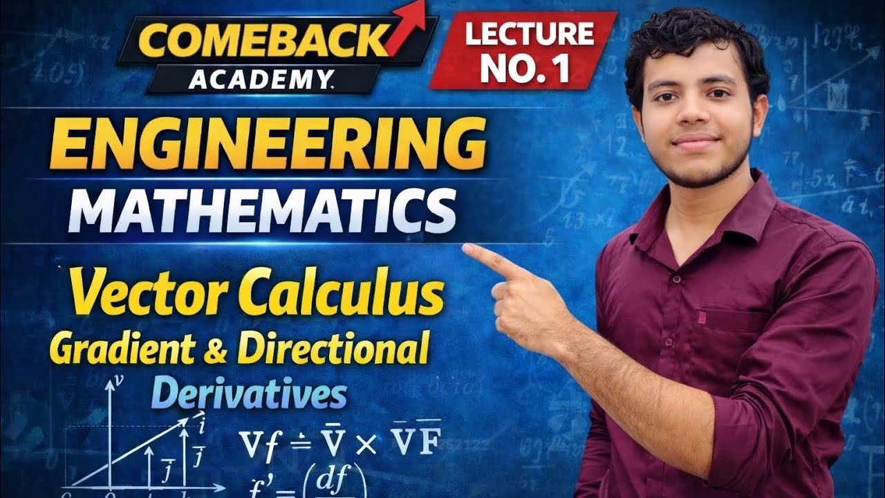 Engineering mathematics Vector calculas lecture no-1.