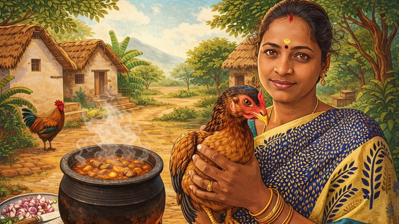 💁நாட்டுக்கோழி குழம்பு இந்த குழம்பு வைக்கிறதுக்கு  படாத பாடு பட்டாச்சு# #home #cooking #tamil 