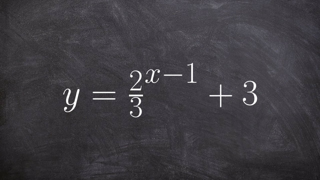 Using transformations and the parent graph to graph an exponential function