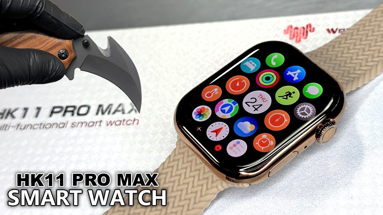 HK11 Pro Max Unboxing & Full Review Best Sport SmartWatch (Amoled/2GB ROM/Local Music/TWS) - ASMR
