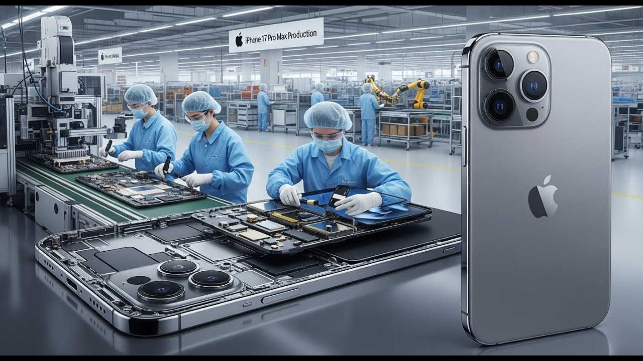 Inside the iPhone 17 Pro Max Factory –  How iPhone 17 Pro Max Is Made (Full Process)