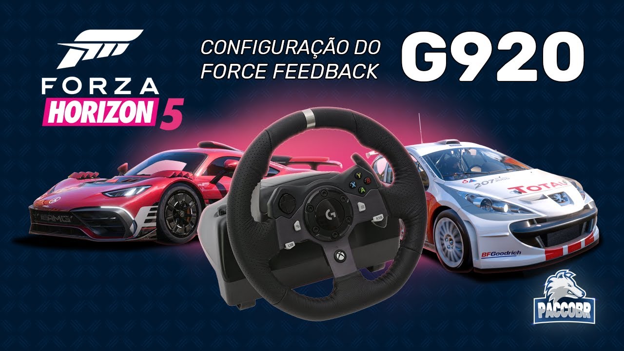 Forza Horizon 5 - Configurações do Force Feedback para G920/G29