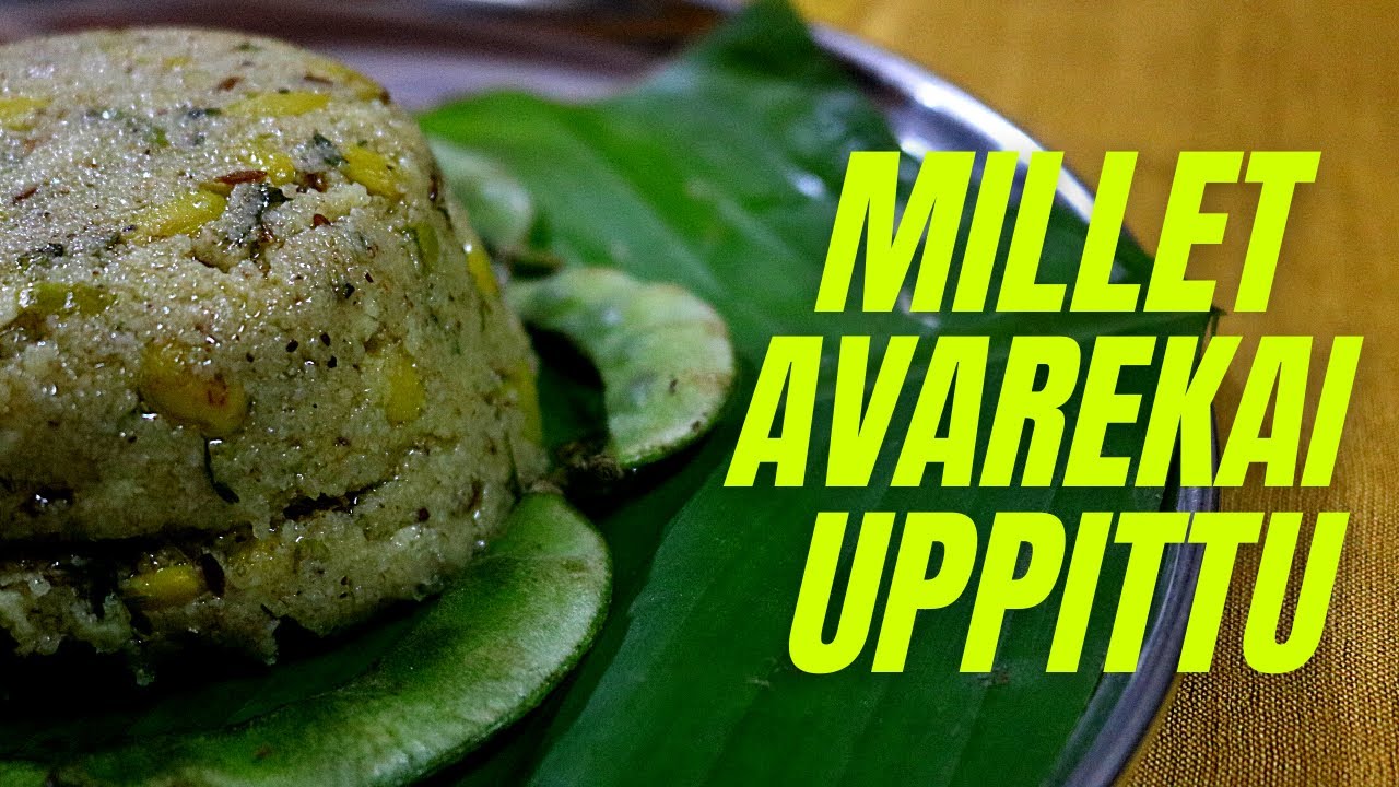 How To Make MILLET AVAREKAI UPPITTU | SPECIAL MILLET UPMA | MILLET LUNCHBOX RECIPE | DR. SARALA