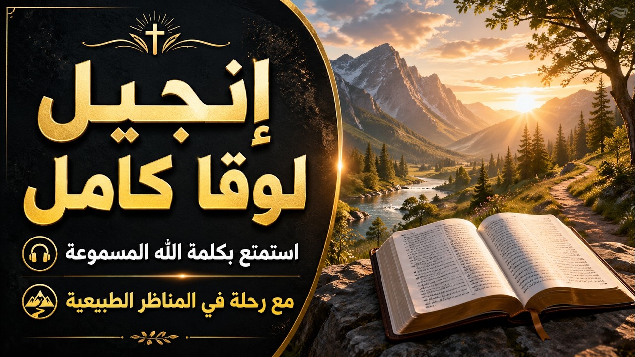 إنجيل لوقا كامل | استمتع بكلمة الله المسموعة مع رحلة في المناظر الطبيعية