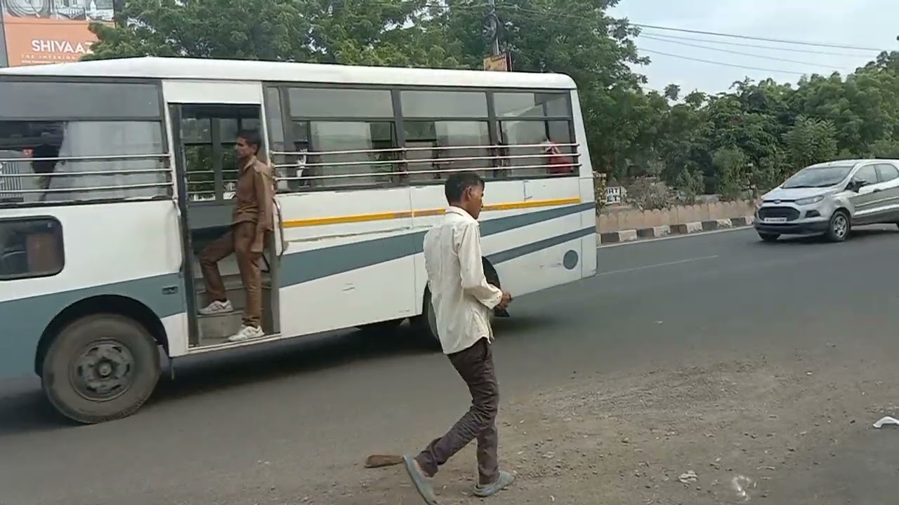 Samrat Ashok udyan road traffic sound Jodhpur Rajasthan India #highway #truck #youtuber #jodhpur