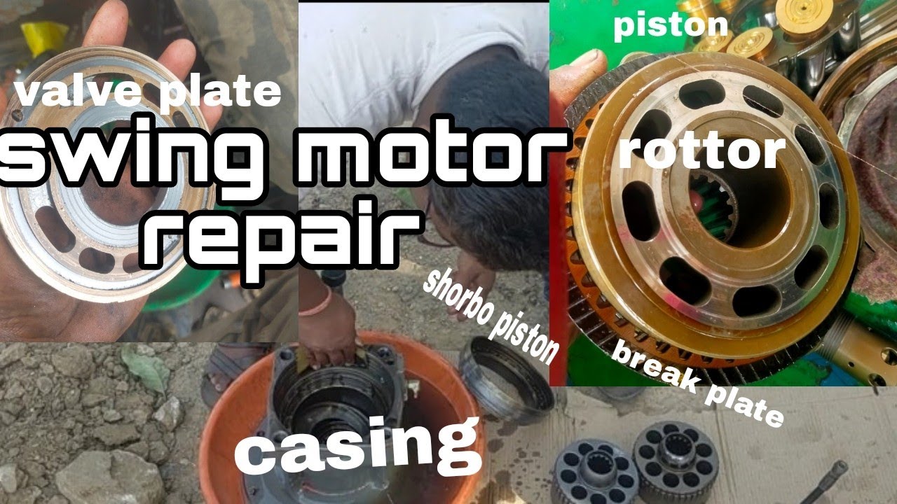swing motor seal kit change।।break problem।।swing motor work।। chein excavator