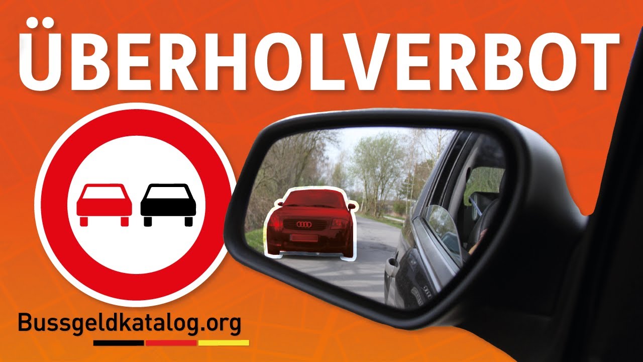 Überholverbot 🚘🚍 : Regeln & Bußgelder - bussgeldkatalog.org