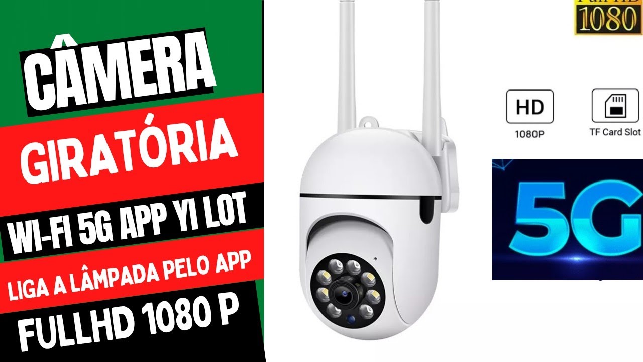 câmera IP wi-fi giratória mini dome aplicativo YI LOT | configuração e suas funcionalidades.