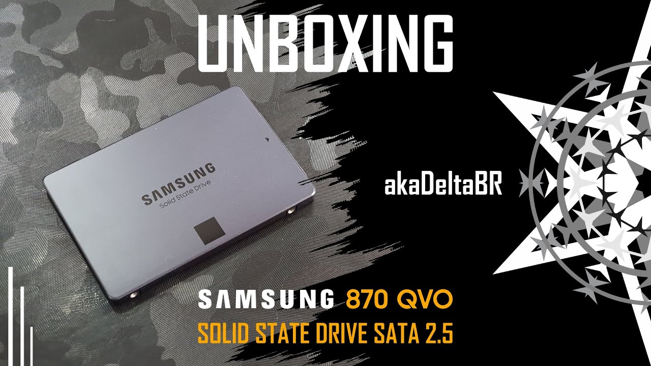 UNBOXING: SSD SAMSUNG 870 QVO 1TB - #akaDeltaBR #Instala&ccedil;&atilde;o #SSD870QVO #Samsung #UpgradePC #Unboxing