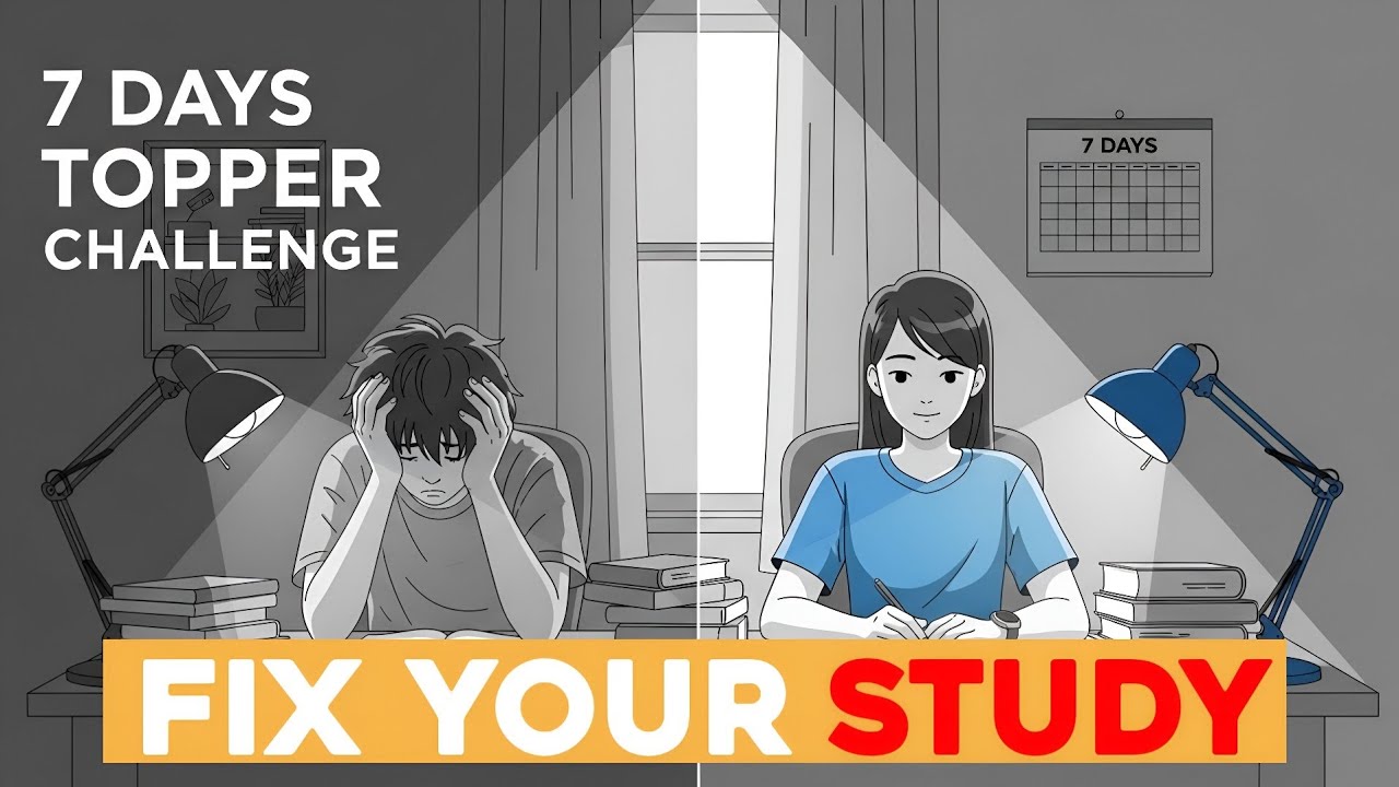 I Studied Like a Topper for 7 Days &mdash; Here's What Happened (become topper in 7 days) 